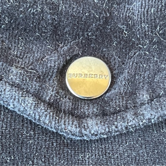 BURBERRY Velour Track Pants  size Small Dark Blue - Picture 8 of 8